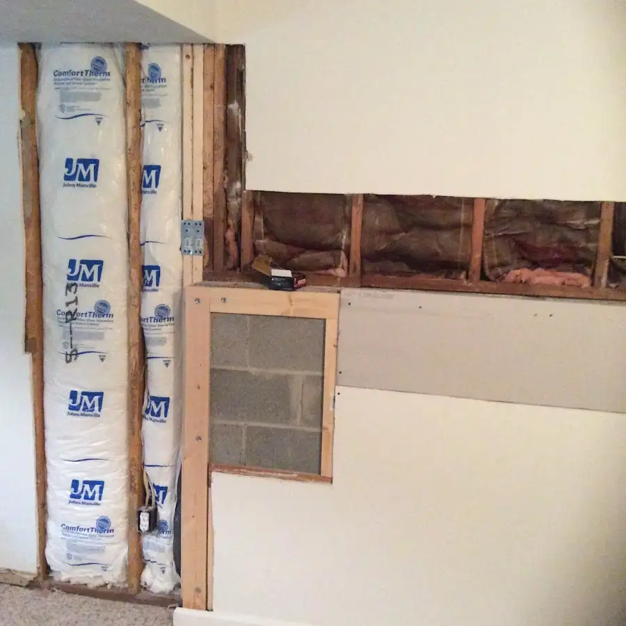 Wall insulation replacement during Structural Drying in Island Park
